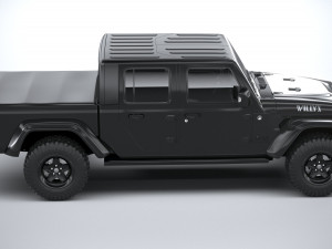 Jeep Gladiator Willys 2024 Modelo 3D