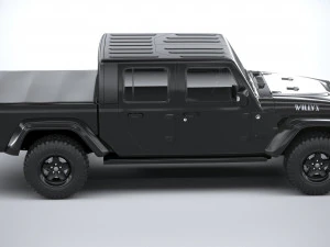 Jeep Gladiator Willys 2024 3D Model