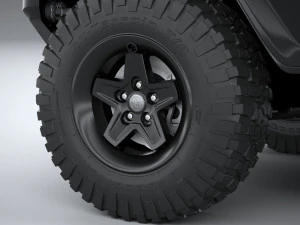 Jeep Gladiator Willys 2024 3D Model