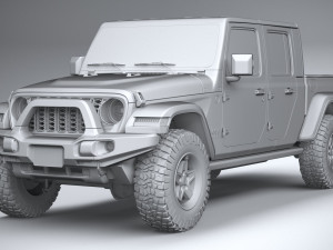 Jeep Gladiator Willys 2024 Modelo 3D
