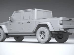 Jeep Gladiator Willys 2024 3D Model