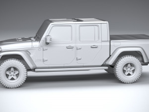 Jeep Gladiator Willys 2024 Modelo 3D