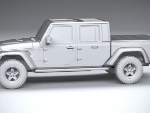 Jeep Gladiator Willys 2024 3D Model