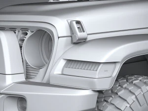 Jeep Gladiator Willys 2024 3D Model