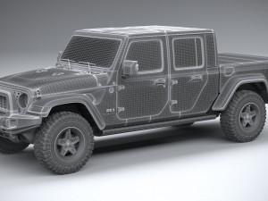 Jeep Gladiator Willys 2024 Modelo 3D