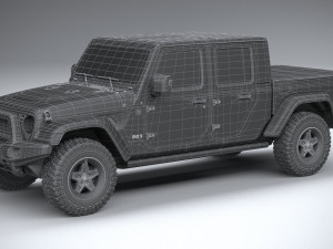 Jeep Gladiator Willys 2024 Modelo 3D