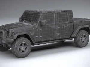 Jeep Gladiator Willys 2024 3D Model