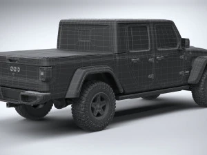 Jeep Gladiator Willys 2024 3D Model