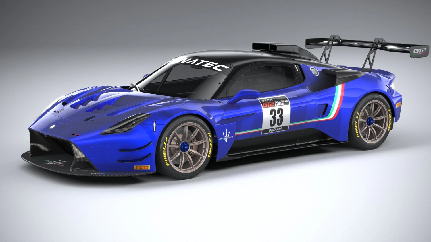 Maserati GT2 Racecar 2023 3D Model .c4d .max .obj .3ds .fbx .stl .blend 
