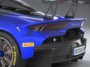 Maserati GT2 Racecar 2023 3D Model