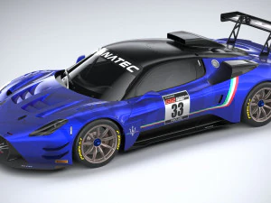 Maserati GT2 Racecar 2023 3D Model