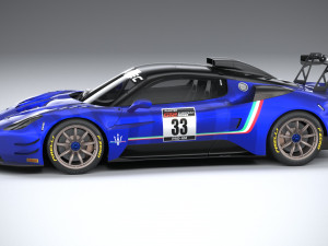 Maserati GT2 Racecar 2023 3Dモデル