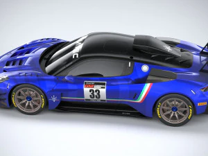 Maserati GT2 Racecar 2023 3D Model