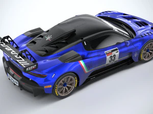 Maserati GT2 Racecar 2023 3D Model