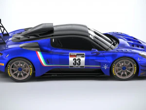 Maserati GT2 Racecar 2023 3D Model