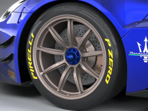 Maserati GT2 Racecar 2023 3D Model