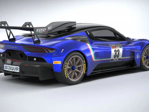 Maserati GT2 Racecar 2023 3D Model