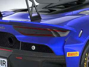 Maserati GT2 Racecar 2023 3D Model