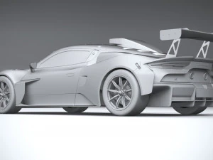 Maserati GT2 Racecar 2023 3D Model
