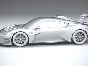 Maserati GT2 Racecar 2023 3D Model
