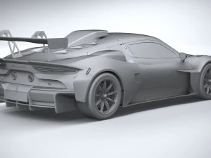 Maserati GT2 Racecar 2023 3D Model