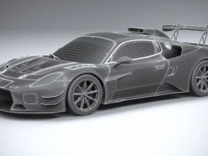 Maserati GT2 Racecar 2023 3D Model