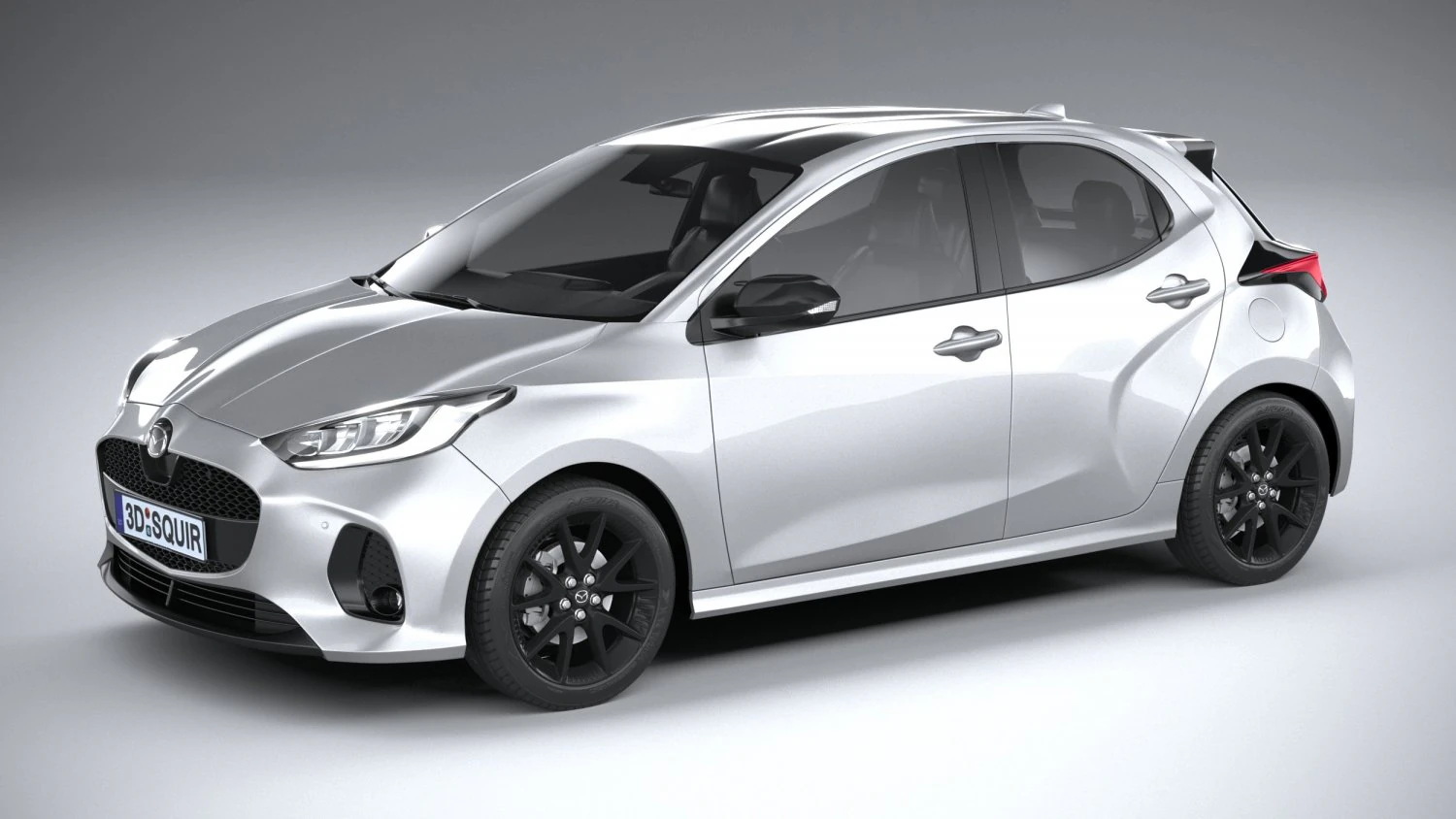 Mazda 2 Hybrid 2024 3D Model .c4d .max .obj .3ds .fbx .stl .blend 