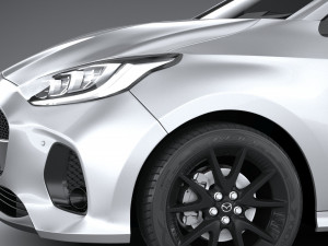 Mazda 2 Hybrid 2024 3D-Modell