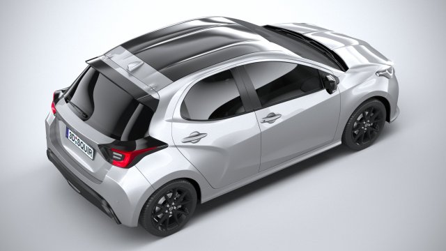 Mazda 2 Hybrid 2024 3D-Modell in Kompaktwagen 3DExport