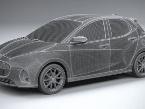 Mazda 2 Hybrid 2024 3D Model