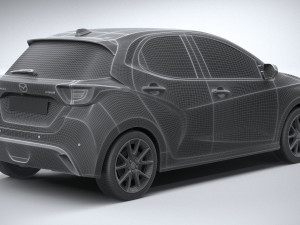 Mazda 2 Hybrid 2024 3D-Modell