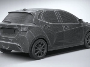 Mazda 2 Hybrid 2024 3D Model