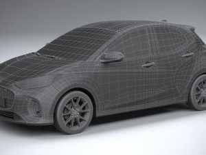 Mazda 2 Hybrid 2024 3D Model