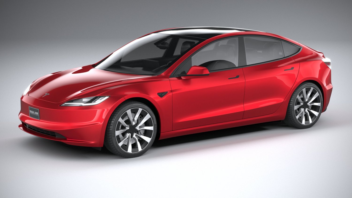 Tesla Model 3 2024 3D-Modell in Sedan 3DExport