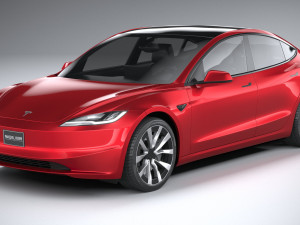 Tesla Model 3 2024 3D 模型