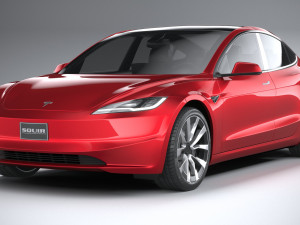 Tesla Model 3 2024 3D 模型