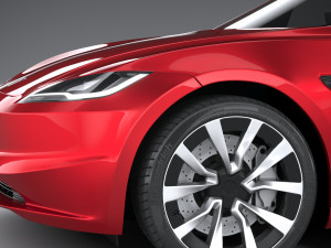 Tesla Model 3 2024 3D 模型