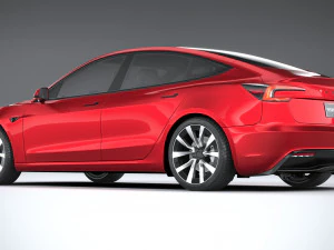 Tesla Model 3 2024 3D Model