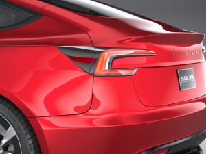 Tesla Model 3 2024 3D 模型