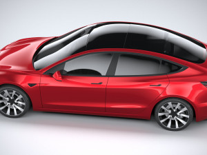 Tesla Model 3 2024 3D 模型