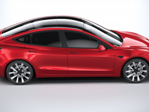 Tesla Model 3 2024 3D 模型