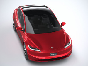 Tesla Model 3 2024 3D 模型