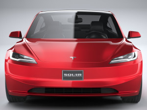 Tesla Model 3 2024 3D 模型