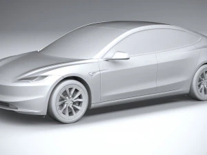Tesla Model 3 2024 3D Model