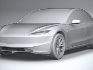 Tesla Model 3 2024 3D 模型