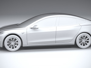 Tesla Model 3 2024 3D 模型