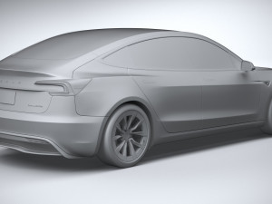 Tesla Model 3 2024 3D 模型