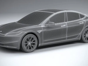 Tesla Model 3 2024 3D Model