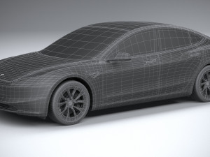 Tesla Model 3 2024 3D 模型