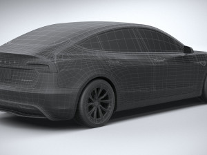 Tesla Model 3 2024 3D 模型